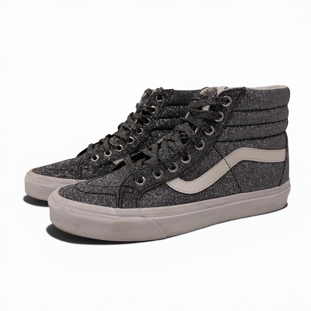 Vans Sk8-Hi Reissue Lurex Glitter Black Madewell Exclusive Women 8.5 Men 7 w/Box
